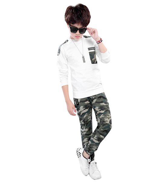 2 pcs big boys long sleeve fashionable camouflage pants clothing set 412 t7230546, White
2 pcs big boys long sleeve fashionable camouflage pants clothing set 412 t7230546, White