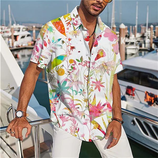 men's polos spring and summer shirt leaf flower print pattern lapel vintage daily street style clothing 230630, White;black
men's polos spring and summer shirt leaf flower print pattern lapel vintage daily street style clothing 230630, White;black