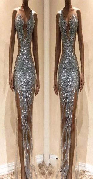 2019 nigerian silver sequins beaded mermaid formal prom dresses custom made sleeveless sheer neck side split pageant party go1489124, White;red
2019 nigerian silver sequins beaded mermaid formal prom dresses custom made sleeveless sheer neck side split pageant party go1489124, White;red
