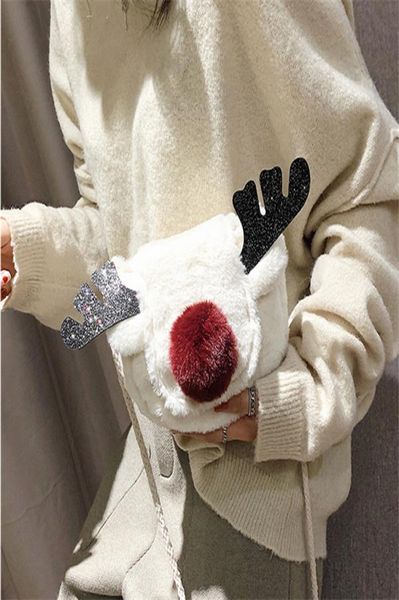 new christmas deer bag 3 color women fur reindeer crossbody bag red nose elk winter plush sweet girls sling shoulder bag purse kjy3382093, White
new christmas deer bag 3 color women fur reindeer crossbody bag red nose elk winter plush sweet girls sling shoulder bag purse kjy3382093, White