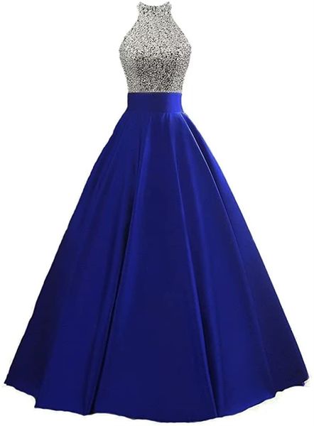 long sweety formal evening dresses sequined beading pockets backless a-line satin plus size prom party gowns 21, White;black
long sweety formal evening dresses sequined beading pockets backless a-line satin plus size prom party gowns 21, White;black
