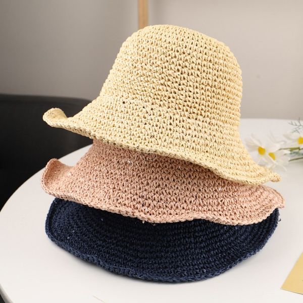 fashion lady straw wide brim hat women summer sun visor sunhat panama bucket cap female woman sun protection beach hat, Blue;gray
fashion lady straw wide brim hat women summer sun visor sunhat panama bucket cap female woman sun protection beach hat, Blue;gray