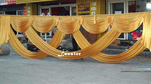 6 meter length wedding backdrop party decoration ice silk fabric drapery gold swag stage background drape curtain backdrop swags1810163
6 meter length wedding backdrop party decoration ice silk fabric drapery gold swag stage background drape curtain backdrop swags1810163