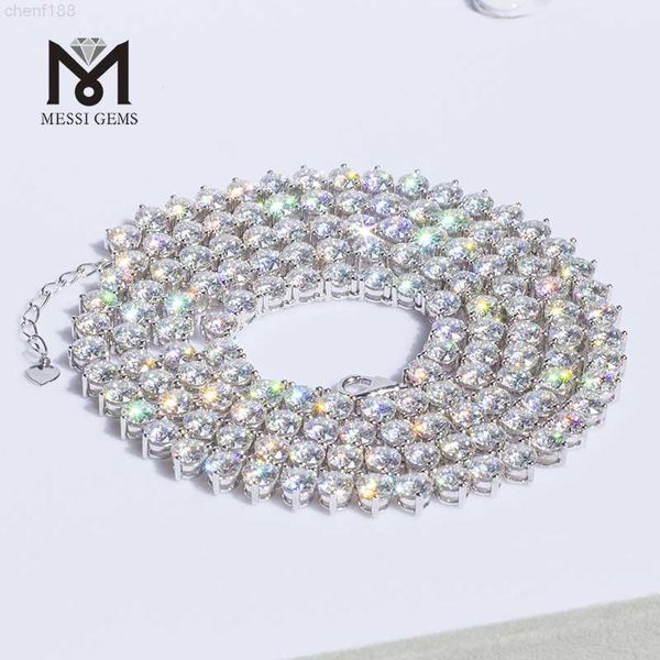 hip hop bling pass diamond tester 5mm 10k def moissanite diamonds tennis necklace, Silver
hip hop bling pass diamond tester 5mm 10k def moissanite diamonds tennis necklace, Silver