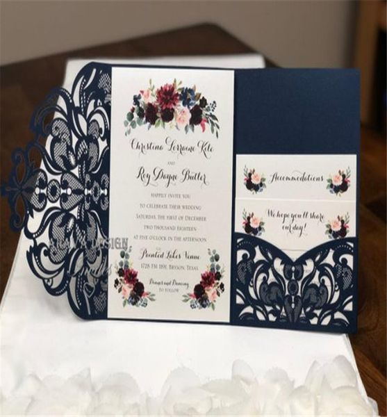 gorgeous navy lace trifold laser cut wedding invitations pocket wedding invitation die cut laser cut shimmer jacket with rsvp car7800724, Black
gorgeous navy lace trifold laser cut wedding invitations pocket wedding invitation die cut laser cut shimmer jacket with rsvp car7800724, Black