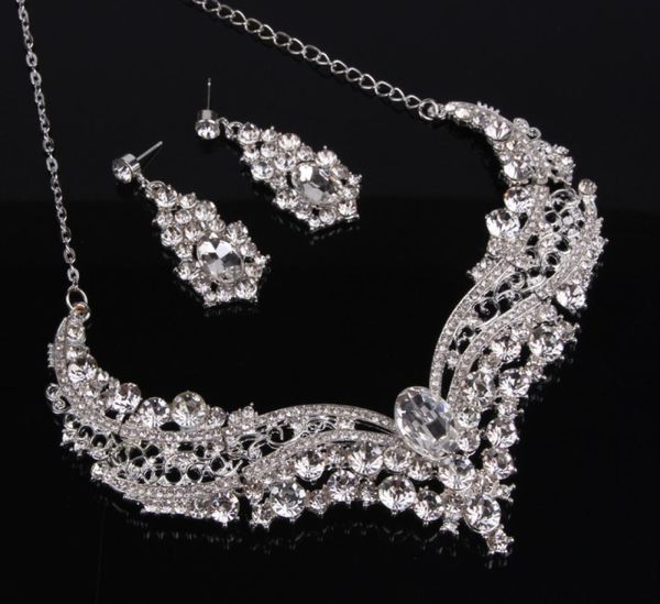 silver luxury bridal jewelry set with crystals women necklace stud earrings for bride bridesmaids evening prom party accessories4969714, White
silver luxury bridal jewelry set with crystals women necklace stud earrings for bride bridesmaids evening prom party accessories4969714, White