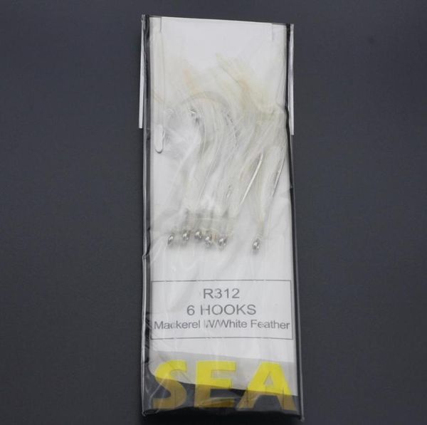 rompin 6 hooks mackerel trace white feathers sea boat fishing lures string hook rig fishing lures tackle1254934
rompin 6 hooks mackerel trace white feathers sea boat fishing lures string hook rig fishing lures tackle1254934