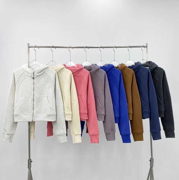 women brushed full zip hoodie jacket sportswear lu-98 yoga outfits hooded workout track running coat with pockets outdoor fleeces thumb hole, Black
women brushed full zip hoodie jacket sportswear lu-98 yoga outfits hooded workout track running coat with pockets outdoor fleeces thumb hole, Black