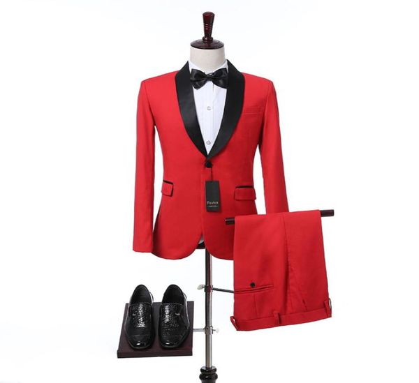 two piece red wedding men suits 2018 black shawl lapel slim fit wedding tuxedos foviva style 090018381369, Black;gray
two piece red wedding men suits 2018 black shawl lapel slim fit wedding tuxedos foviva style 090018381369, Black;gray