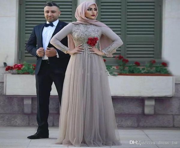 long sleeves silver muslim evening dresses scoop neck crystal beaded floor length hijab prom dresses saudi arabic evening party go6702190, Black;red
long sleeves silver muslim evening dresses scoop neck crystal beaded floor length hijab prom dresses saudi arabic evening party go6702190, Black;red