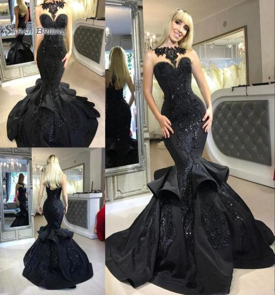 classic black long mermaid evening dresses with beaded and appliqued cascading ruffled formal party prom gowns2488736
classic black long mermaid evening dresses with beaded and appliqued cascading ruffled formal party prom gowns2488736