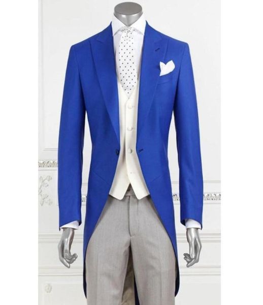 three piece royal blue long men tailcoat for wedding prom party suit peaked lapel custom made groom tuxedo3900303, Black;gray
three piece royal blue long men tailcoat for wedding prom party suit peaked lapel custom made groom tuxedo3900303, Black;gray
