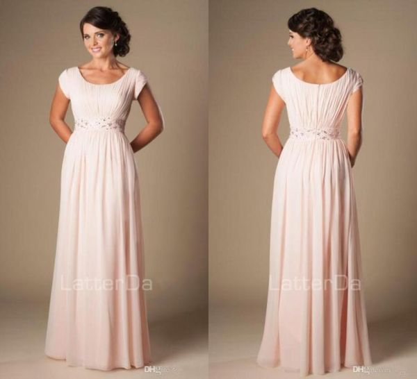 blushing pink long formal full length modest chiffon beach evening bridesmaid dresses with cap sleeves beaded ruched bridesmaids d1349717, White;pink
blushing pink long formal full length modest chiffon beach evening bridesmaid dresses with cap sleeves beaded ruched bridesmaids d1349717, White;pink