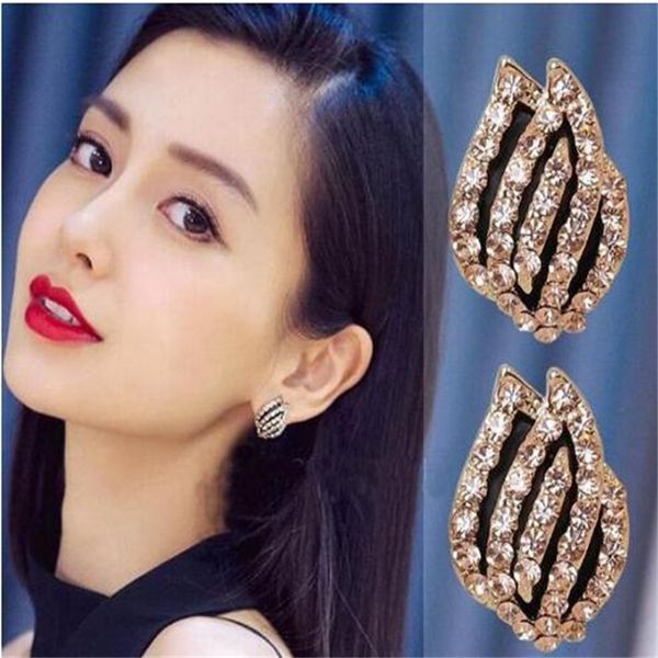new gold black flame shape earrings without perforation for women's earrings without earholes ae1004, Golden
new gold black flame shape earrings without perforation for women's earrings without earholes ae1004, Golden