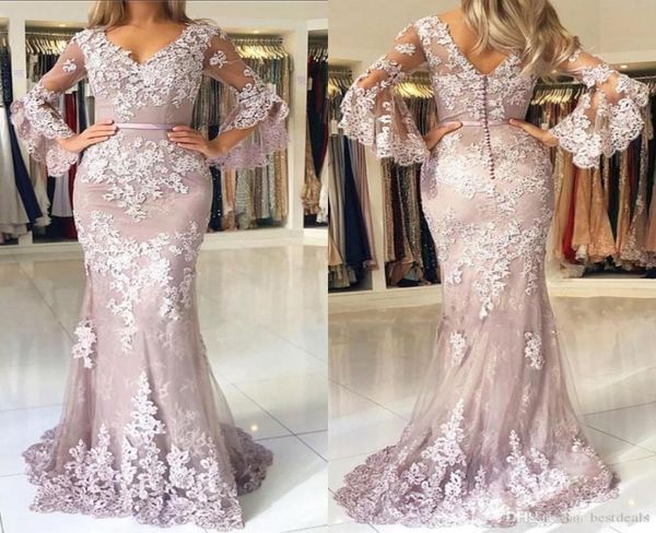 elegant blush pink appliques lace long mermaid prom dresses v neck long flare sleeves floor length formal evening gowns custom siz2944461, Black;red
elegant blush pink appliques lace long mermaid prom dresses v neck long flare sleeves floor length formal evening gowns custom siz2944461, Black;red