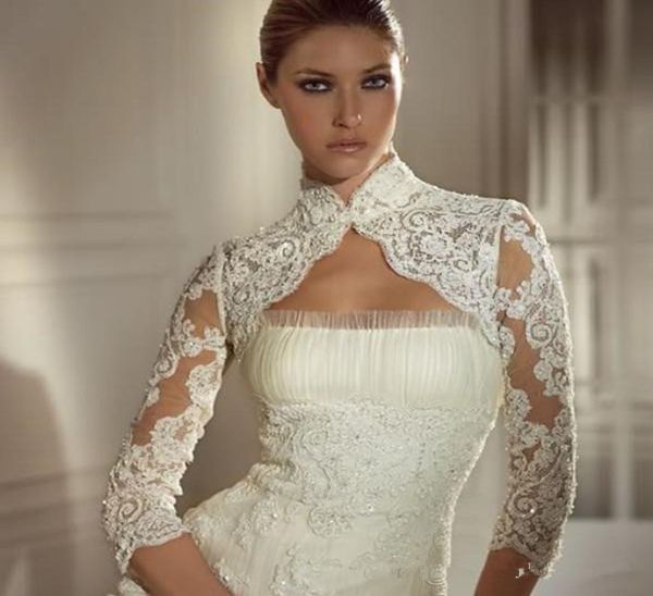 lace appliques long sleeve wedding jackets new arrival fast delivery beaded high neck bridal wraps jacket bolero for beauty br6454421, White
lace appliques long sleeve wedding jackets new arrival fast delivery beaded high neck bridal wraps jacket bolero for beauty br6454421, White