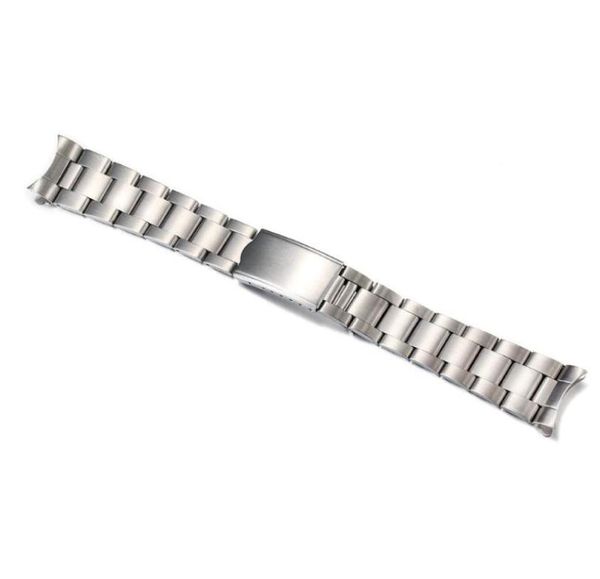 watch bands 18mm 19mm 20mm solid stainless steel oyster band bracelet fit for5144560, Black;brown