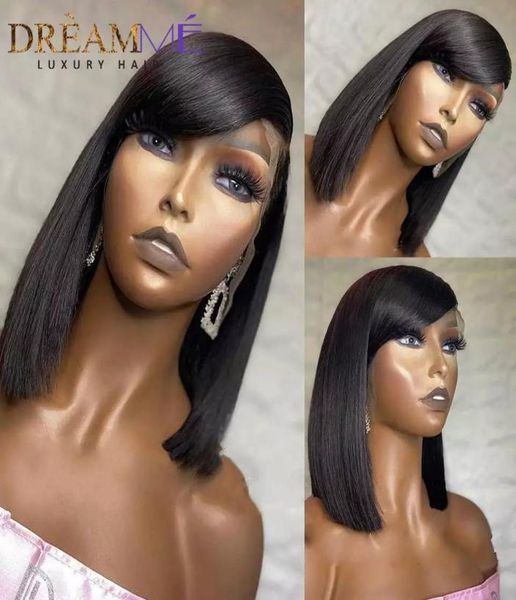 13x4 lace frontal wigs short straight bob human hair with bangs 150 density synthetic wigs for black women7170099, Black;brown
13x4 lace frontal wigs short straight bob human hair with bangs 150 density synthetic wigs for black women7170099, Black;brown