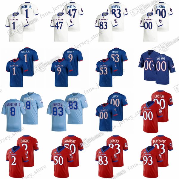 s-6xl college kansas jayhawks football jerseys grayden addison jacob borcila kwamie lassiter jalon daniels karon prunty gavin potter any nam, Black
s-6xl college kansas jayhawks football jerseys grayden addison jacob borcila kwamie lassiter jalon daniels karon prunty gavin potter any nam, Black