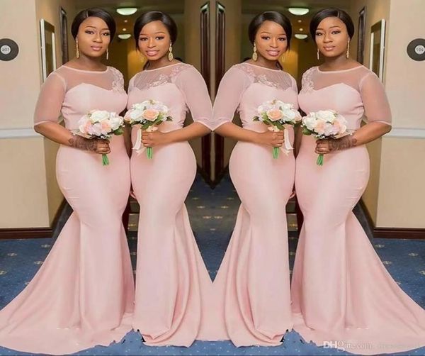 blush pink sheer jewel neck bridesmaid dresses 12 sleeve mermaid floor length black girls maid of honor gown wedding guest dress6739771, White;pink
blush pink sheer jewel neck bridesmaid dresses 12 sleeve mermaid floor length black girls maid of honor gown wedding guest dress6739771, White;pink