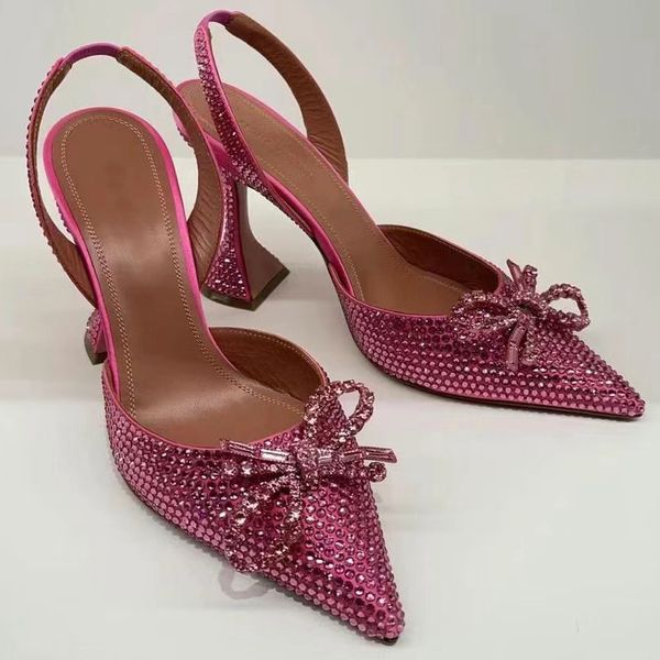 amina muaddi dress shoes bowtie designer sandal crystal bow buckle slingbacks versatile 10cm high heel sandals 35-42 elegant rhinestone wome, Black
amina muaddi dress shoes bowtie designer sandal crystal bow buckle slingbacks versatile 10cm high heel sandals 35-42 elegant rhinestone wome, Black