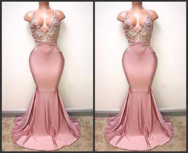 2019 new backless dusty pink prom dresses mermaid spaghetti appliqued beaded long train party gowns custom made occasion even9499168, Black
2019 new backless dusty pink prom dresses mermaid spaghetti appliqued beaded long train party gowns custom made occasion even9499168, Black