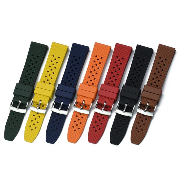 watch bands fkm watch strap 18mm 20mm 22mm porous quick release fluororubber watchbands for men's diving watches accessories 230701, Black;brown
watch bands fkm watch strap 18mm 20mm 22mm porous quick release fluororubber watchbands for men's diving watches accessories 230701, Black;brown