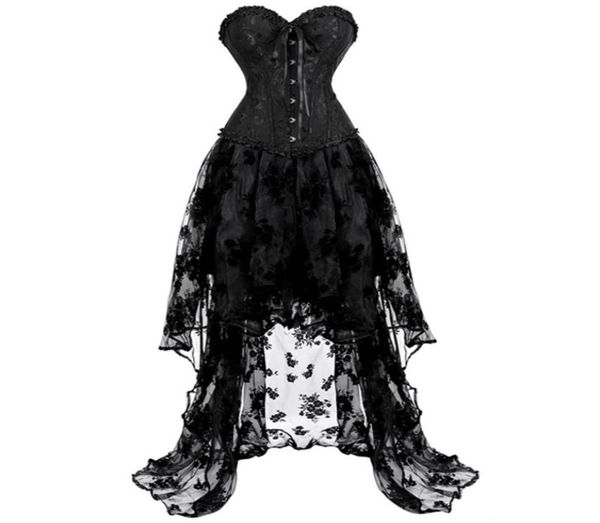 corset dress skirt set tutu lace overbust corsets for women gothique plus size costume burlesque corselet victorian black 2205096614
corset dress skirt set tutu lace overbust corsets for women gothique plus size costume burlesque corselet victorian black 2205096614