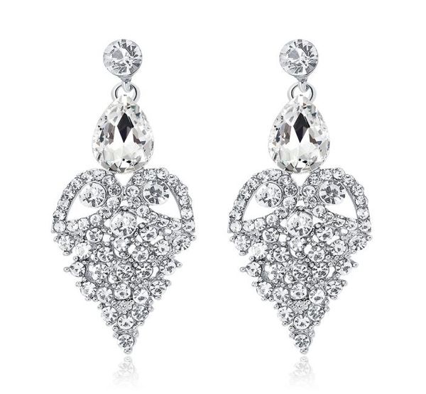 new bridal earrings with crystals rhinestones water drop earring bridal jewelry findings wedding accessories for brides bw0561582367, White 
new bridal earrings with crystals rhinestones water drop earring bridal jewelry findings wedding accessories for brides bw0561582367, White