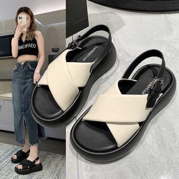 sandals for women in summer new women's shoes thick soled fairy roman women wear soft sandals outside 230626, Black
sandals for women in summer new women's shoes thick soled fairy roman women wear soft sandals outside 230626, Black
