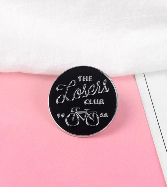 the loser club enamel pin black silver bike round badge brooch bag clothes lapel pin simple fun punk jewelry gift for friends va9386630, Blue
the loser club enamel pin black silver bike round badge brooch bag clothes lapel pin simple fun punk jewelry gift for friends va9386630, Blue
