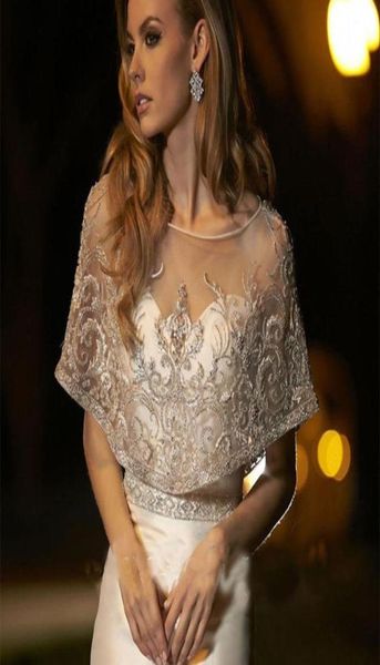 luxury new lace bridal short bolero jackets scoop neck tulle cover up er beading custom made wedding jacket2626521, White
luxury new lace bridal short bolero jackets scoop neck tulle cover up er beading custom made wedding jacket2626521, White