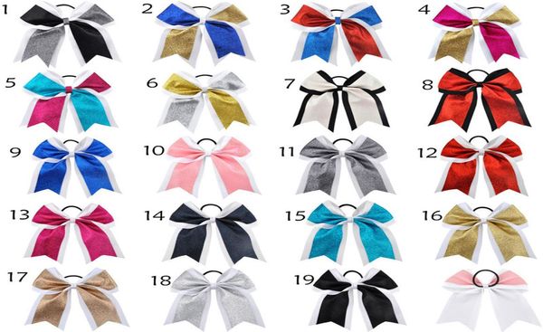 7 inch large ponytail holder glitter cheer ribbon bows grosgrain cheerleading bows tie with elastic band girls rubber hair band be3144339, Slivery;white
7 inch large ponytail holder glitter cheer ribbon bows grosgrain cheerleading bows tie with elastic band girls rubber hair band be3144339, Slivery;white