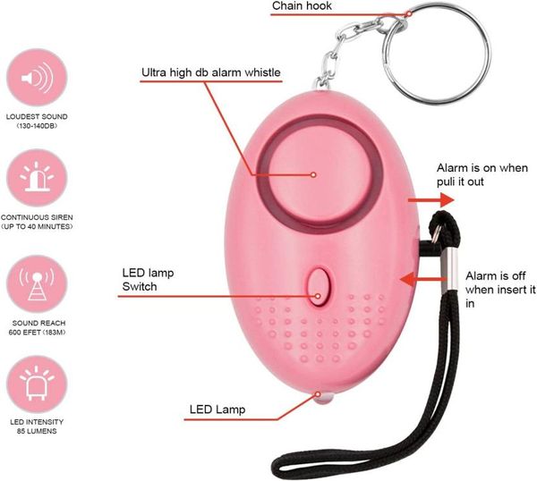 140db personal safety alarm key chain with led light emergency safety alarm is suitable for the elderly women and children1589940
140db personal safety alarm key chain with led light emergency safety alarm is suitable for the elderly women and children1589940