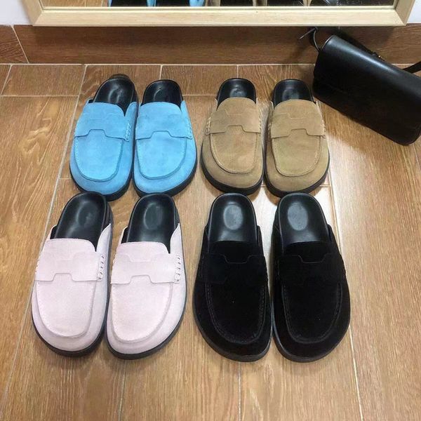 designer women's slippers 2023 new thick sole baotou outer wear flat bottom vintage muller shoes fashion elevated women's shoes, Black
designer women's slippers 2023 new thick sole baotou outer wear flat bottom vintage muller shoes fashion elevated women's shoes, Black