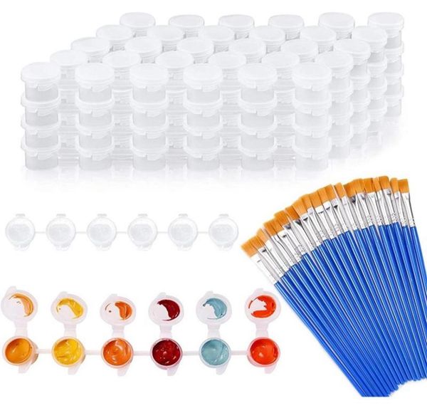 strips 120 pots empty paint mini clear storage containers and 20 pcs brushes painting arts crafts gift sets4744773
strips 120 pots empty paint mini clear storage containers and 20 pcs brushes painting arts crafts gift sets4744773