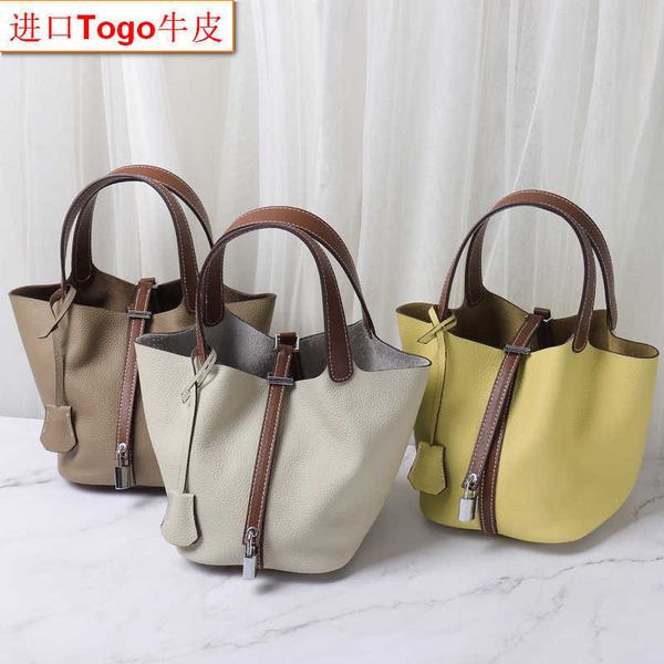 designer picotin lock bags new leather color-blocking vegetable basket layer togo cowhide women's handbag bucket bag
designer picotin lock bags new leather color-blocking vegetable basket layer togo cowhide women's handbag bucket bag