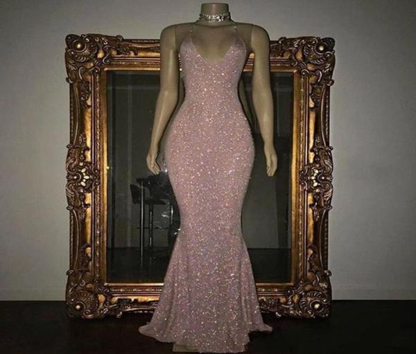 glittering pink sequined evening dresses spaghetti straps v neck backless prom party gown mermaid sweep train women second re1227746, Black;red
glittering pink sequined evening dresses spaghetti straps v neck backless prom party gown mermaid sweep train women second re1227746, Black;red