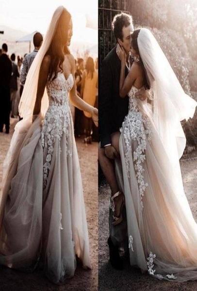 stylish bohemian wedding dresses a line sweetheart lace appliques beaded country wedding gowns with veil high split skirt beach br4446700, White
stylish bohemian wedding dresses a line sweetheart lace appliques beaded country wedding gowns with veil high split skirt beach br4446700, White