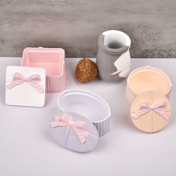 jewelry boxes diy handmade gypsum candle cup resin mold epoxy gypsum concrete storage box silica mold home decora candle jar making accessor, Black;white
jewelry boxes diy handmade gypsum candle cup resin mold epoxy gypsum concrete storage box silica mold home decora candle jar making accessor, Black;white