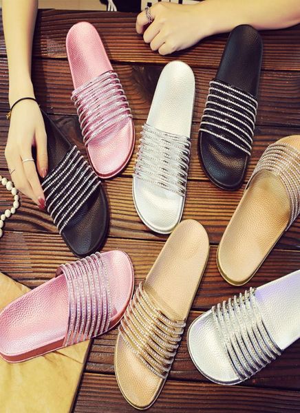 fashion romantic women slippers luxury glossy flash diamond summer beach sandals casual wild antislip solid beach shoes8866909
fashion romantic women slippers luxury glossy flash diamond summer beach sandals casual wild antislip solid beach shoes8866909