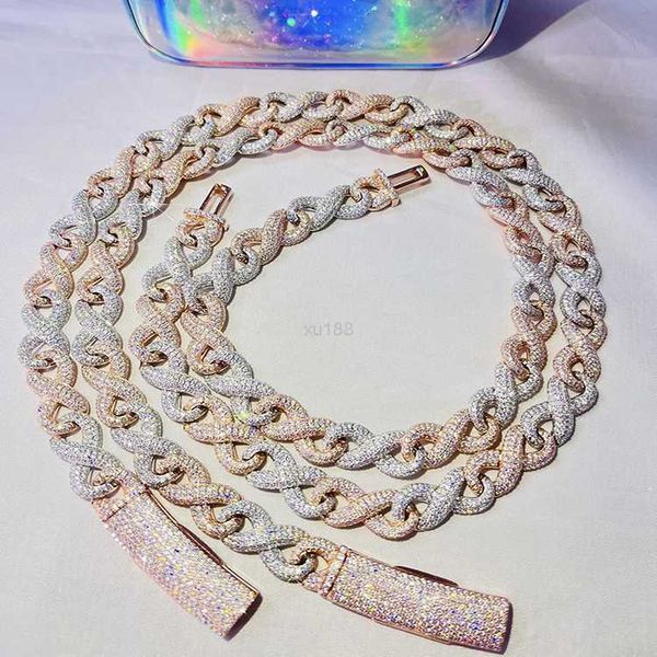 new fashion design 12mm wide 925 silver iced out moissanite diamond cuban link chain for mens rapper hip hop necklace
new fashion design 12mm wide 925 silver iced out moissanite diamond cuban link chain for mens rapper hip hop necklace