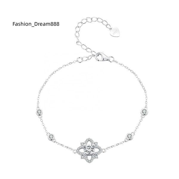 925 sterling silver bracelet moissanite jewelry fashion flower chain bracelets for women
925 sterling silver bracelet moissanite jewelry fashion flower chain bracelets for women