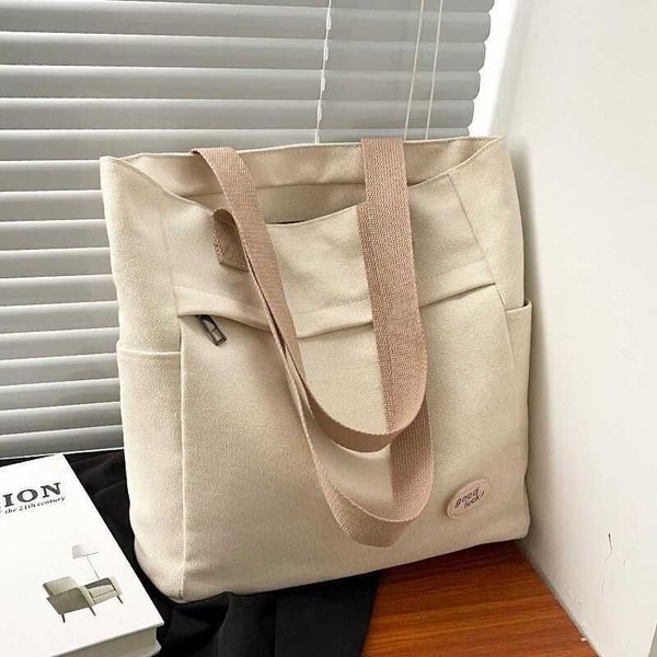 handbag student canvas bag women's shoulder bag new bag large capacity commuting bag school bag work bag