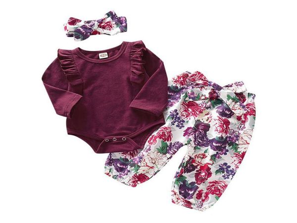 girls clothing set baby outfits kids ruffle long sleeve romper floral pantsbowknot headband 3pcsset children designer cloth6144268, White
girls clothing set baby outfits kids ruffle long sleeve romper floral pantsbowknot headband 3pcsset children designer cloth6144268, White