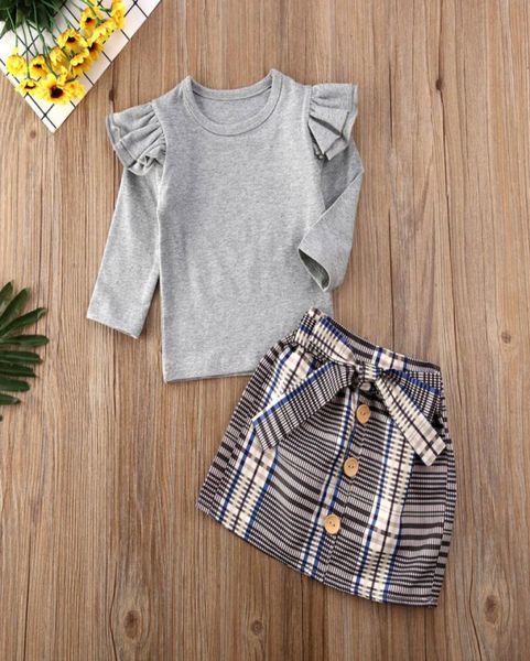 2020 kids baby girl autumn winter clothes sets solid flysleeve pullover plaid bowknot skirts outfit set6132027, White
2020 kids baby girl autumn winter clothes sets solid flysleeve pullover plaid bowknot skirts outfit set6132027, White