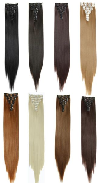 10pcsset synthetic clip in hair extensions straight hair pieces 25inch 160g clip on hair extensions 16colors6422707, Black;brown
10pcsset synthetic clip in hair extensions straight hair pieces 25inch 160g clip on hair extensions 16colors6422707, Black;brown