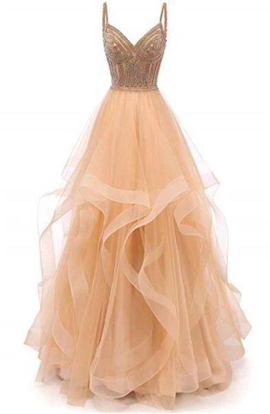 tulle crystal beaded prom dresses tiered formal evening dresses spaghetti strap ball gown3349561, Red
tulle crystal beaded prom dresses tiered formal evening dresses spaghetti strap ball gown3349561, Red