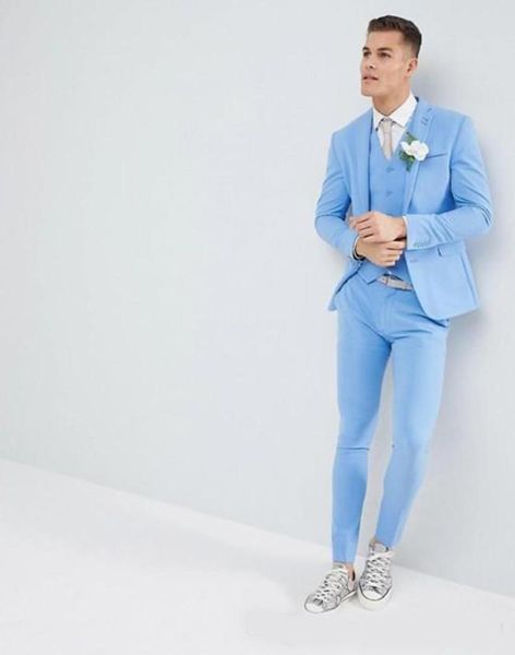 light sky blue three pieces mens suits slim fit groomsmen wedding tuxedos for men blazers notched lapel prom suit jacketpantsve8884604, Black;gray
light sky blue three pieces mens suits slim fit groomsmen wedding tuxedos for men blazers notched lapel prom suit jacketpantsve8884604, Black;gray