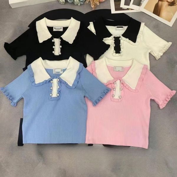 fashion limited edition designer t-shirt women's lapel sweet style chest letters fashion girl casual summer shirt, White
fashion limited edition designer t-shirt women's lapel sweet style chest letters fashion girl casual summer shirt, White